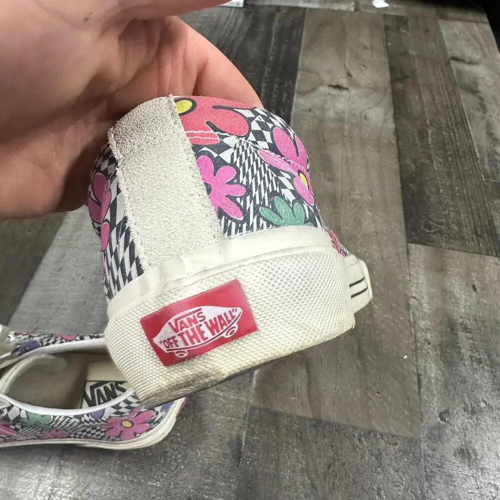 Vans Sid DX‎ Floral Check Men's Low Top Skate Sneakers Size 11